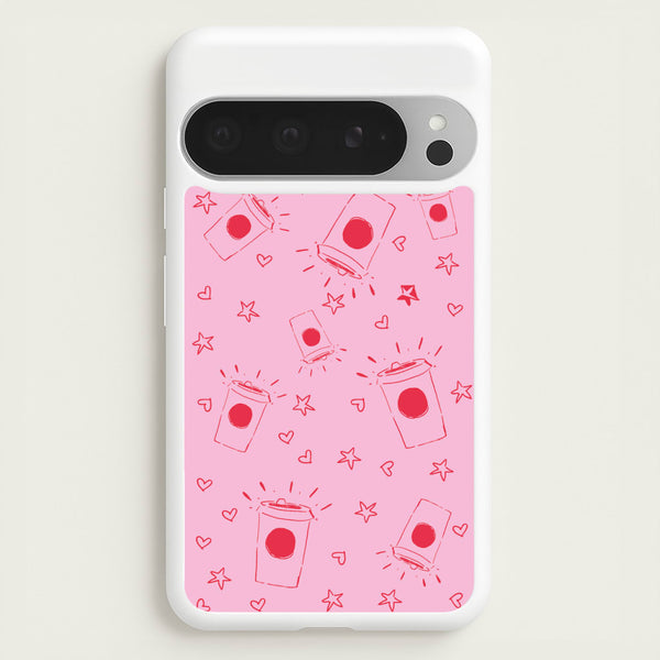 Coffee Pattern - Chamberlain  - Emma Chamerlain Phone Case for Google Pixel 9 Pro XL