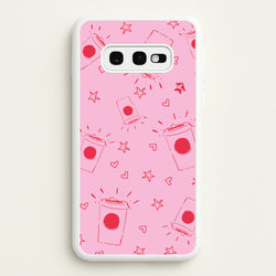 Coffee Pattern - Chamberlain  - Emma Chamerlain Phone Case for Galaxy S10e