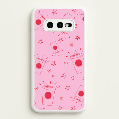 Coffee Pattern - Chamberlain  - Emma Chamerlain Phone Case for Galaxy S10e