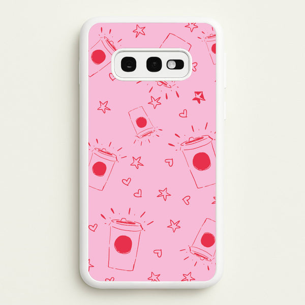 Coffee Pattern - Chamberlain  - Emma Chamerlain Phone Case for Galaxy S10e