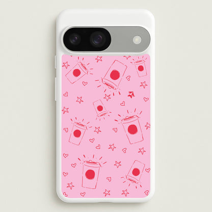 Coffee Pattern - Chamberlain  - Emma Chamerlain Phone Case for Google Pixel 9 / 9 Pro
