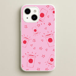 Coffee Pattern - Chamberlain  - Emma Chamerlain Phone Case for iPhone 14