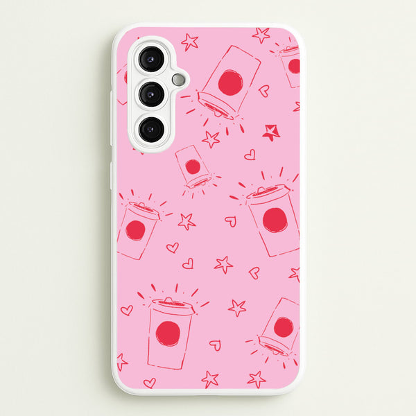 Coffee Pattern - Chamberlain  - Emma Chamerlain Phone Case for Galaxy A14