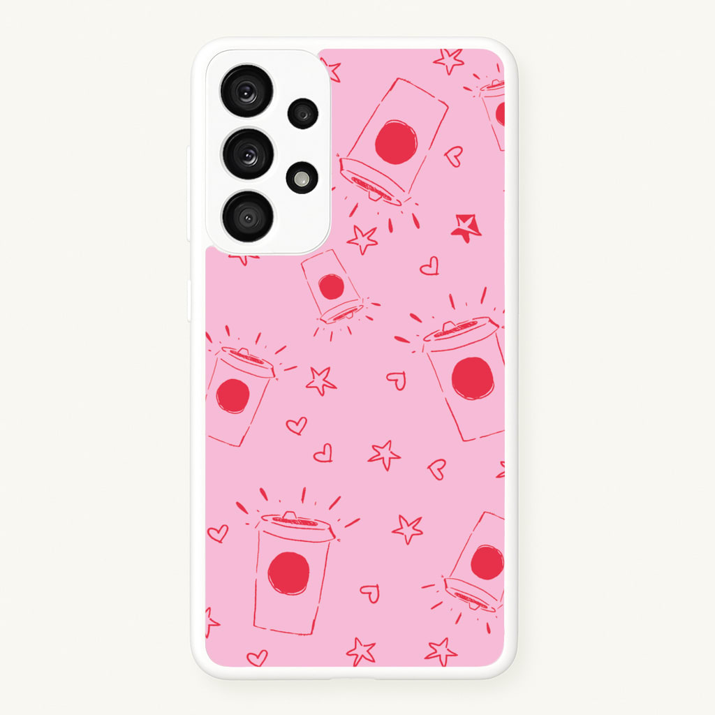Coffee Pattern - Chamberlain  - Emma Chamerlain Phone Case for Galaxy A53