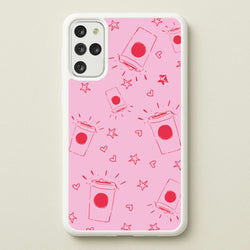 Coffee Pattern - Chamberlain  - Emma Chamerlain Phone Case for Galaxy S20 Plus