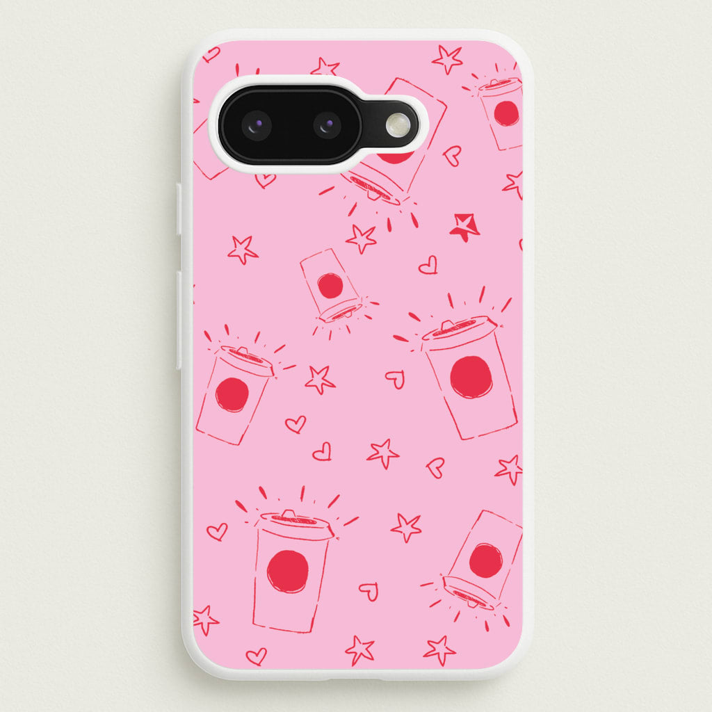 Coffee Pattern - Chamberlain  - Emma Chamerlain Phone Case for Google Pixel 9a