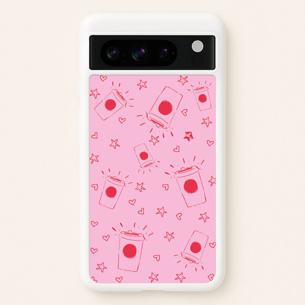 Coffee Pattern - Chamberlain  - Emma Chamerlain Phone Case for Google Pixel 8 Pro