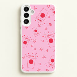 Coffee Pattern - Chamberlain  - Emma Chamerlain Phone Case for Galaxy A34