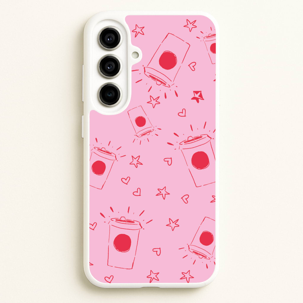 Coffee Pattern - Chamberlain  - Emma Chamerlain Phone Case for Galaxy A56