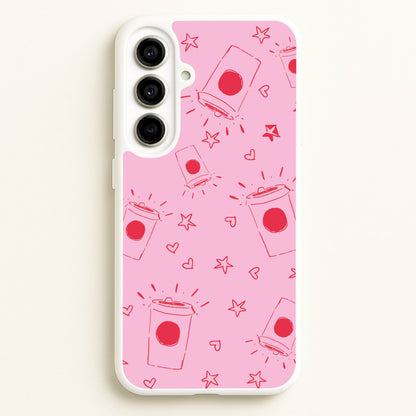 Coffee Pattern - Chamberlain  - Emma Chamerlain Phone Case for Galaxy A56