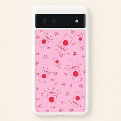 Coffee Pattern - Chamberlain  - Emma Chamerlain Phone Case for Google Pixel 6