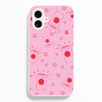 Coffee Pattern - Chamberlain  - Emma Chamerlain Phone Case for iPhone 16 Plus