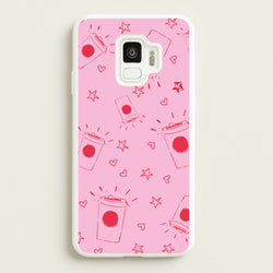 Coffee Pattern - Chamberlain  - Emma Chamerlain Phone Case for Galaxy S9
