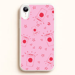 Coffee Pattern - Chamberlain  - Emma Chamerlain Phone Case for iPhone XR