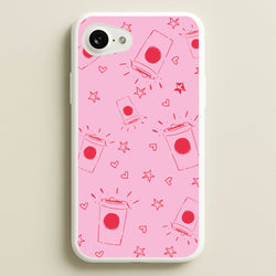 Coffee Pattern - Chamberlain  - Emma Chamerlain Phone Case for iPhone 16e