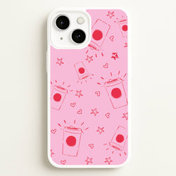Coffee Pattern - Chamberlain  - Emma Chamerlain Phone Case for iPhone 13 Mini