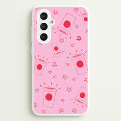 Coffee Pattern - Chamberlain  - Emma Chamerlain Phone Case for Galaxy S23FE