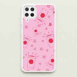 Coffee Pattern - Chamberlain  - Emma Chamerlain Phone Case for Galaxy A12