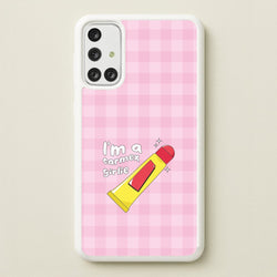 I'm A Carmex Girlie - Chamberlain  - Emma Chamerlain Phone Case for Galaxy A71