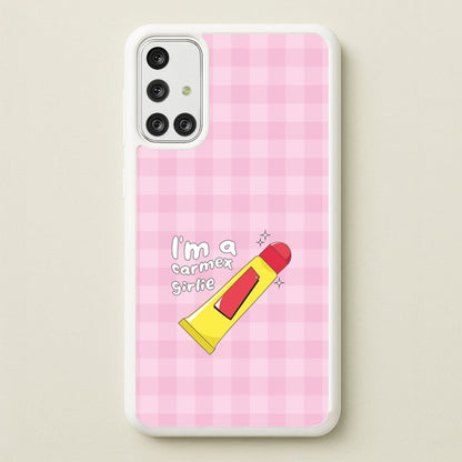 I'm A Carmex Girlie - Chamberlain  - Emma Chamerlain Phone Case for Galaxy A71