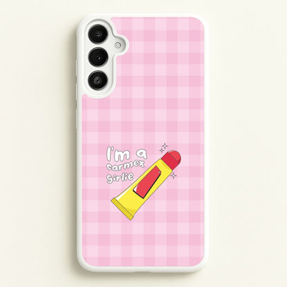 I'm A Carmex Girlie - Chamberlain  - Emma Chamerlain Phone Case for Galaxy A34
