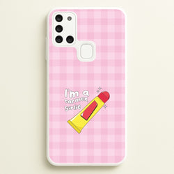 I'm A Carmex Girlie - Chamberlain  - Emma Chamerlain Phone Case for Galaxy A21s