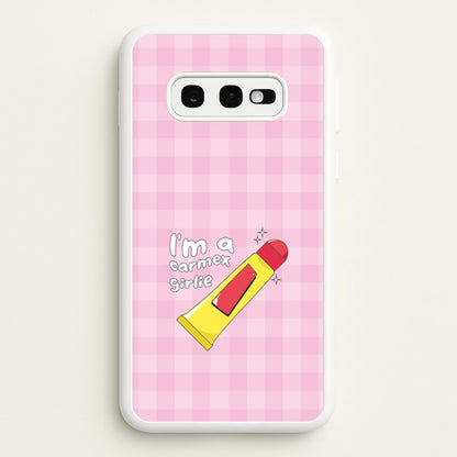 I'm A Carmex Girlie - Chamberlain  - Emma Chamerlain Phone Case for Galaxy S10e