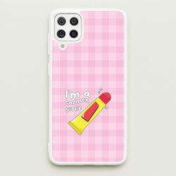I'm A Carmex Girlie - Chamberlain  - Emma Chamerlain Phone Case for Galaxy A12