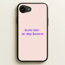 Leave Fast Or Stay Forever - Fender  - Sam Fender Phone Case for iPhone 16e