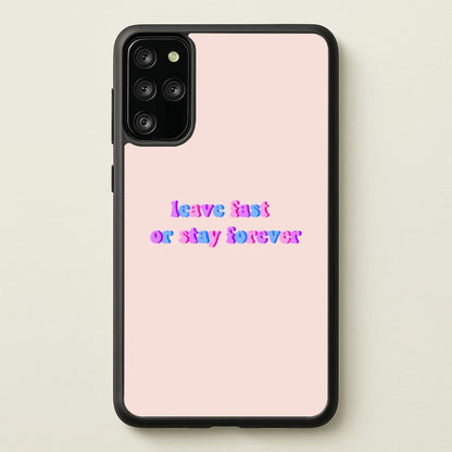 Leave Fast Or Stay Forever - Fender  - Sam Fender Phone Case for Galaxy S20 Plus