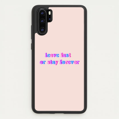 Leave Fast Or Stay Forever - Fender  - Sam Fender Phone Case for Huawei P30 Pro