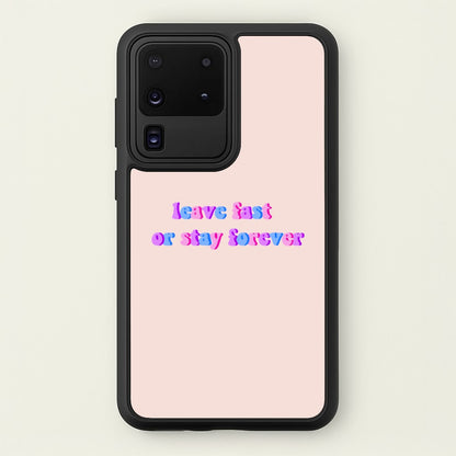 Leave Fast Or Stay Forever - Fender  - Sam Fender Phone Case for Galaxy S20 Ultra