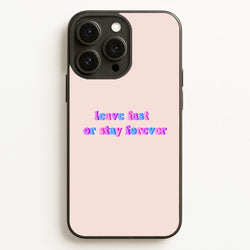 Leave Fast Or Stay Forever - Fender  - Sam Fender Phone Case for iPhone 12 Pro Max