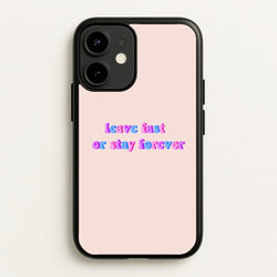 Leave Fast Or Stay Forever - Fender  - Sam Fender Phone Case for iPhone 12 Mini