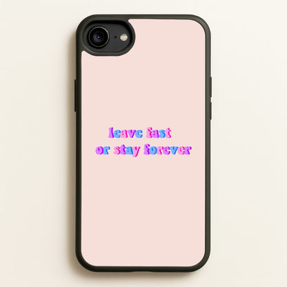 Leave Fast Or Stay Forever - Fender  - Sam Fender Phone Case for iPhone 6 / 7 / 8 / SE