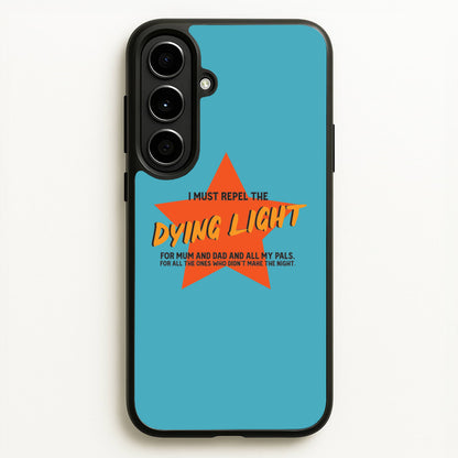 I Must Repel The Dying Light - Fender  - Sam Fender Phone Case for Galaxy A56
