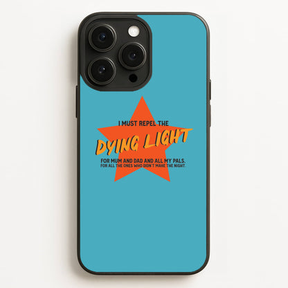 I Must Repel The Dying Light - Fender  - Sam Fender Phone Case for iPhone 12 Pro Max