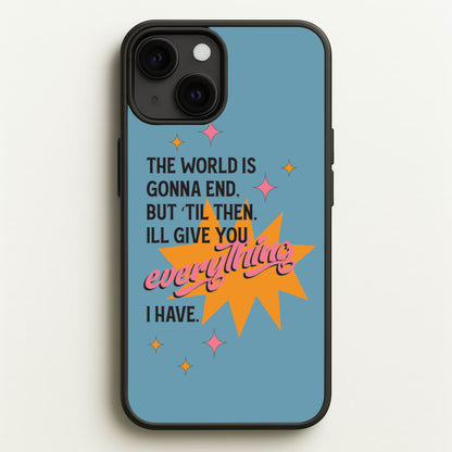 The World Is Gonna End - Fender  - Sam Fender Phone Case for iPhone 13 Mini