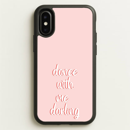 Dance With Me Darling - Fender  - Sam Fender Phone Case for iPhone X / XS