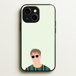 Glasses - Fender  - Sam Fender Phone Case for iPhone 15