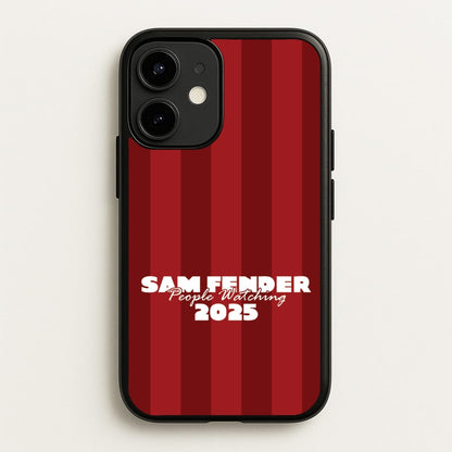 Stripes People Watching 2025  - Sam Fender Phone Case for iPhone 12 / 12 Pro