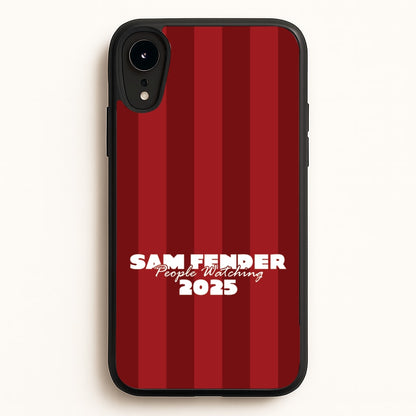 Stripes People Watching 2025  - Sam Fender Phone Case for iPhone XR