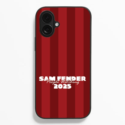 Stripes People Watching 2025  - Sam Fender Phone Case for iPhone 16 Plus