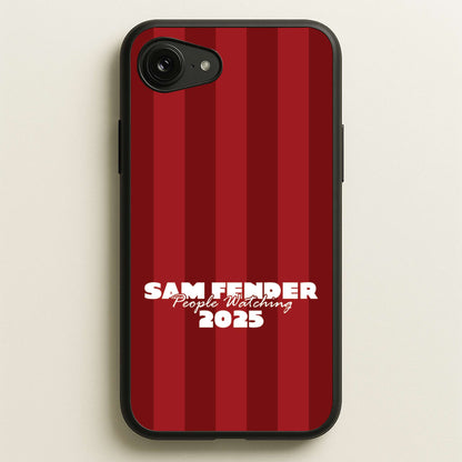Stripes People Watching 2025  - Sam Fender Phone Case for iPhone 16e