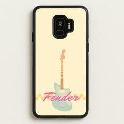 Blue Guitar Fender  - Sam Fender Phone Case for Galaxy S9