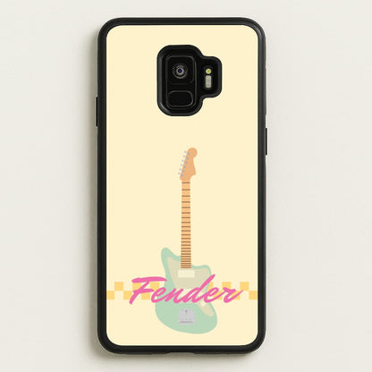 Blue Guitar Fender  - Sam Fender Phone Case for Galaxy S9