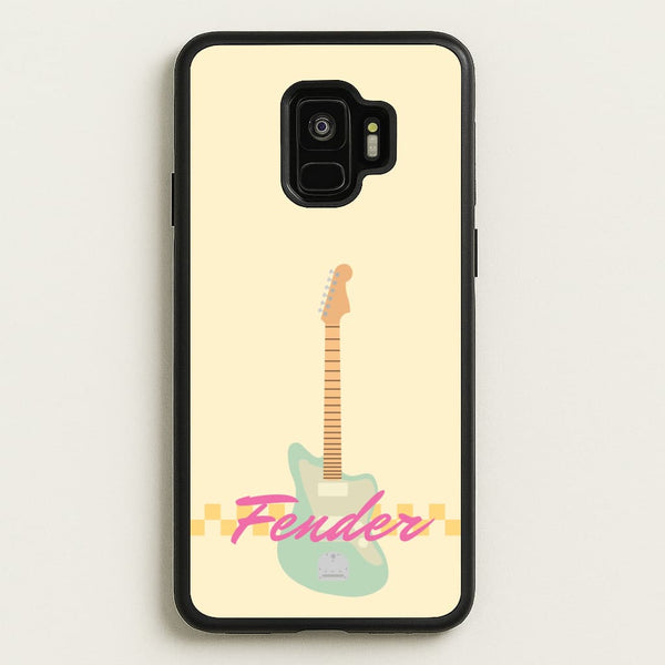 Blue Guitar Fender  - Sam Fender Phone Case for Galaxy S9