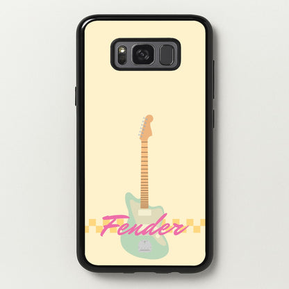 Blue Guitar Fender  - Sam Fender Phone Case for Galaxy S8