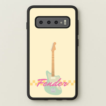 Blue Guitar Fender  - Sam Fender Phone Case for Galaxy S10
