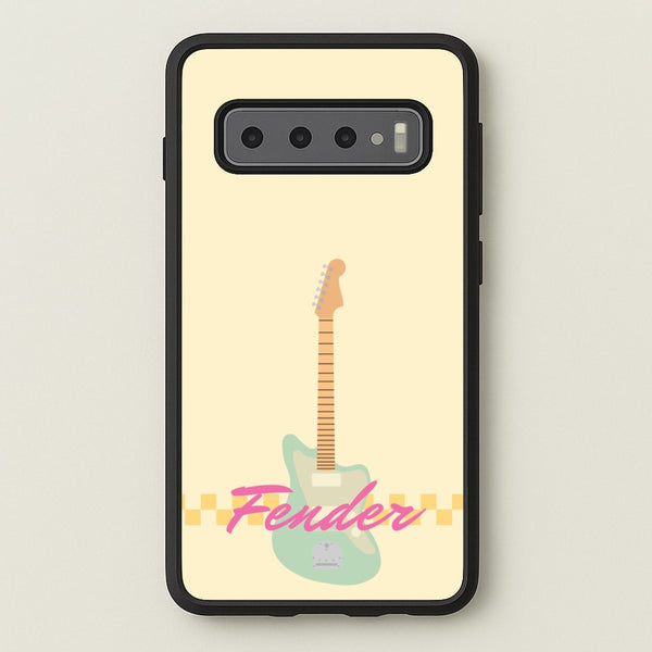 Blue Guitar Fender  - Sam Fender Phone Case for Galaxy S10